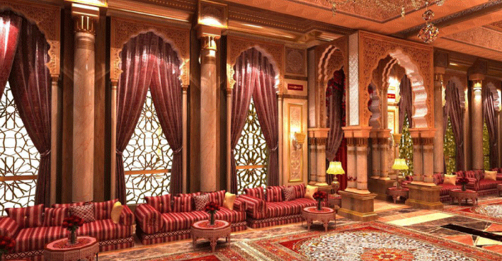 Luxury Arabic Majlis At Floor Center