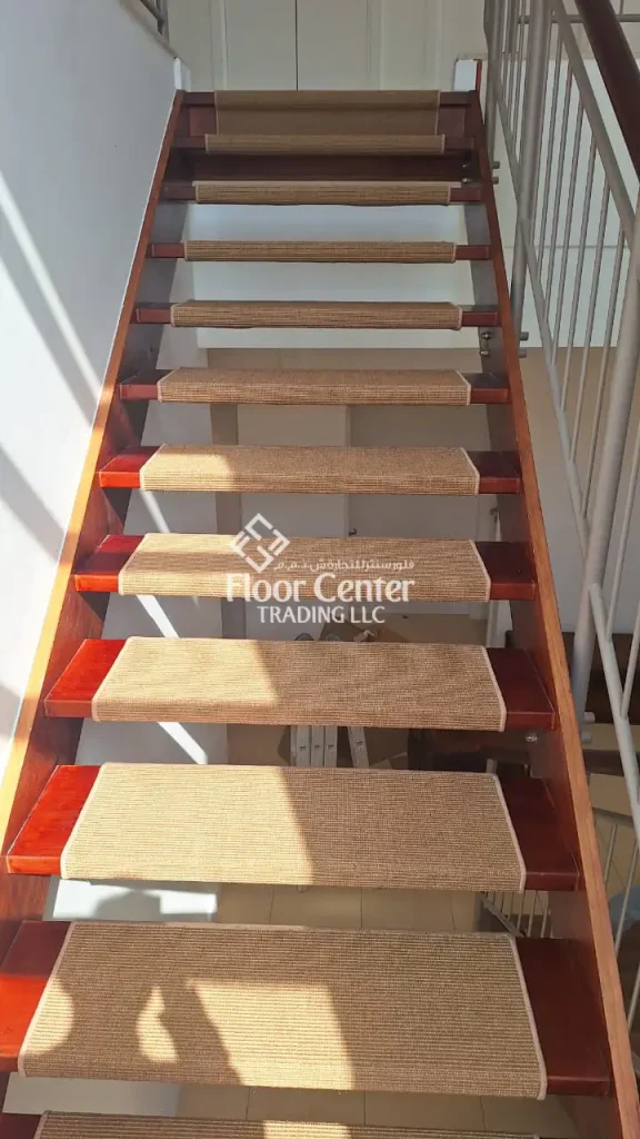 stair carpet installation in Arabian Ranches, Dubai
