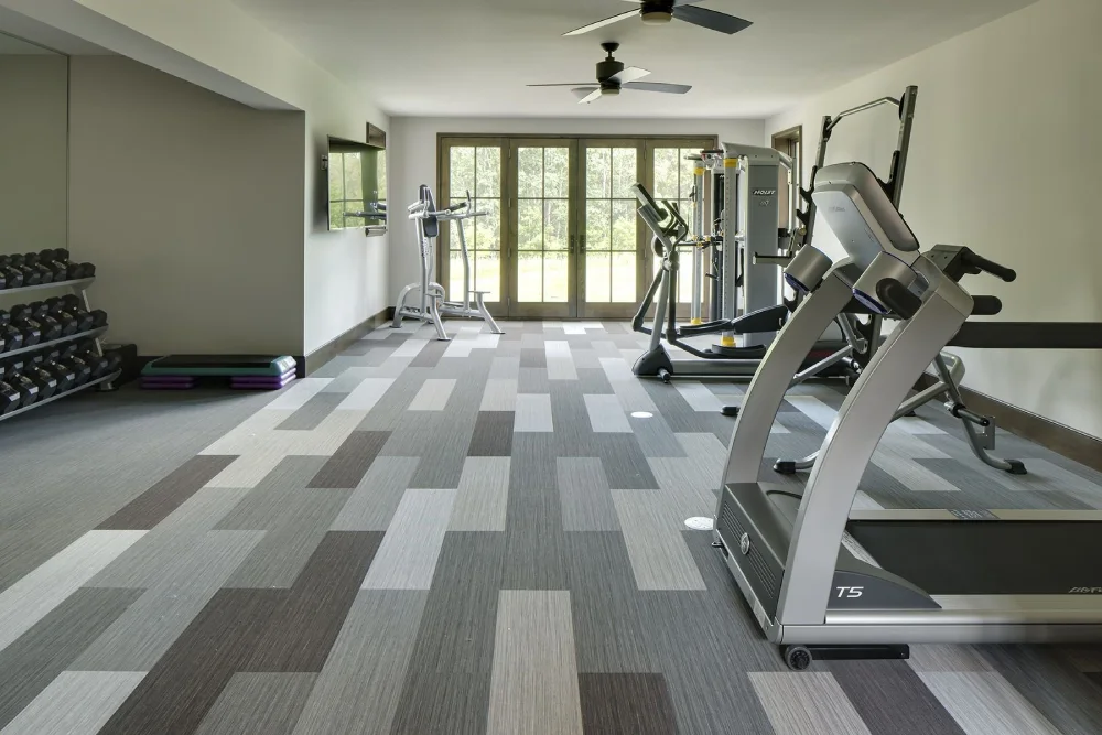 Non-slip residential gym flooring Dubai for safe exercise spaces