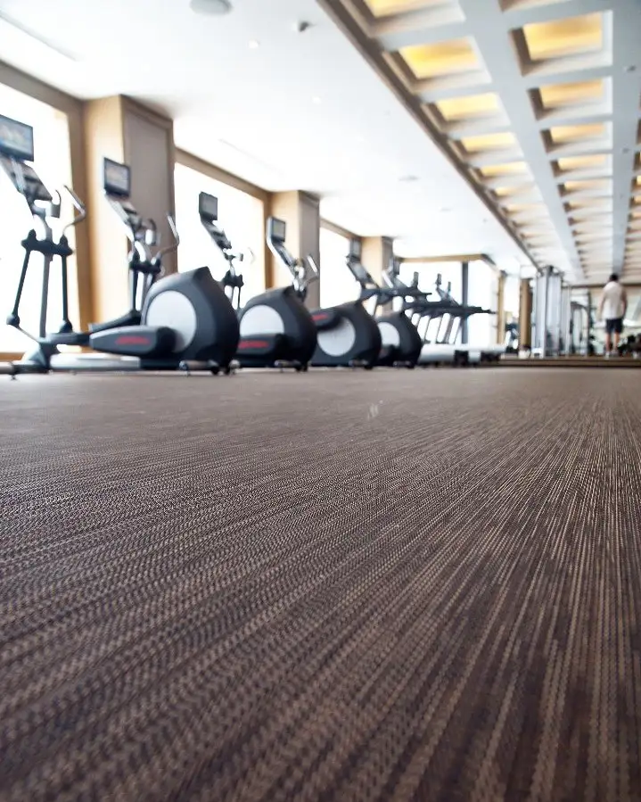 Premium gym flooring Dubai with shock absorption
