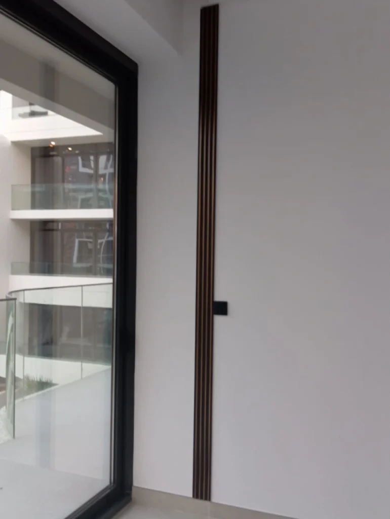 Custom wall panel carpentry work in Dubai apartment