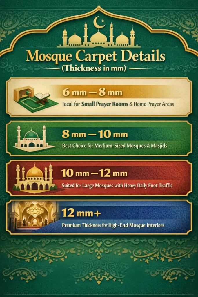 Mosque Carpet Details